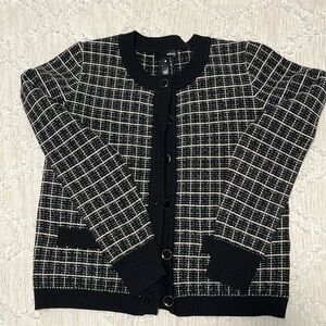 Aqua Tweed Cardigan/Lady Jacket